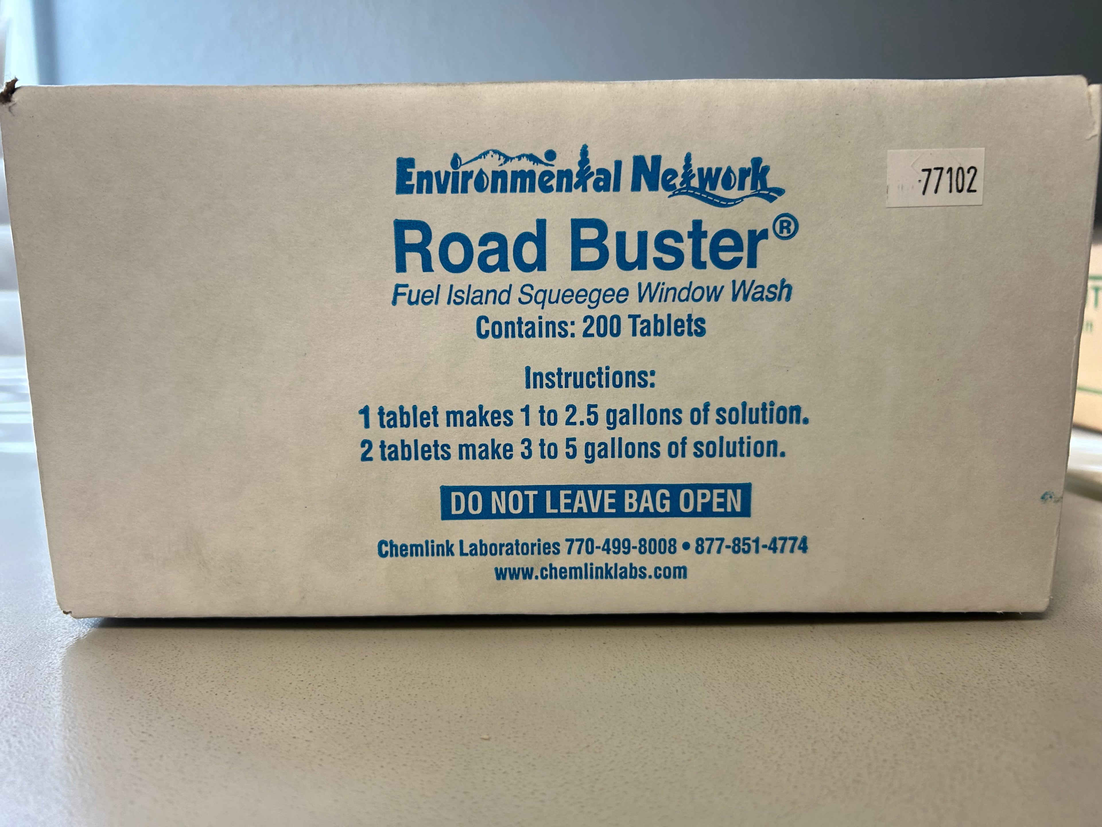 Windshield Washer Tablet